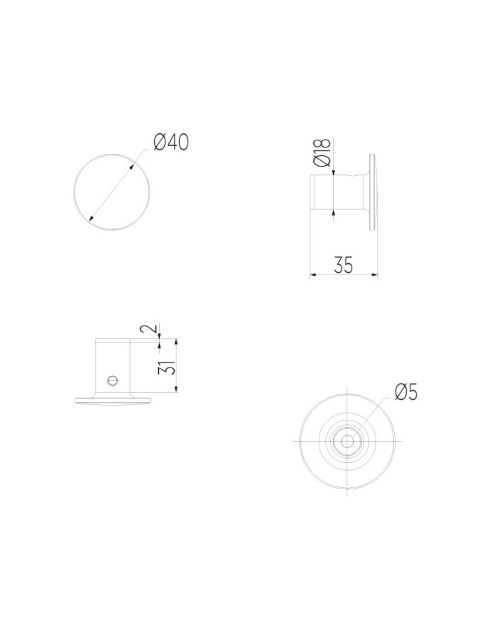 Appendiabiti a muro cromo INDA One AV120ACR