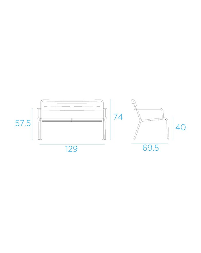 U Star White outdoor sofa