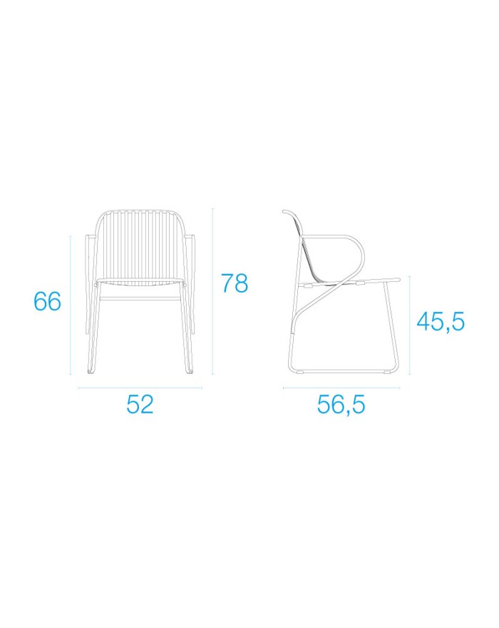 EMU Riviera White outdoor armchair