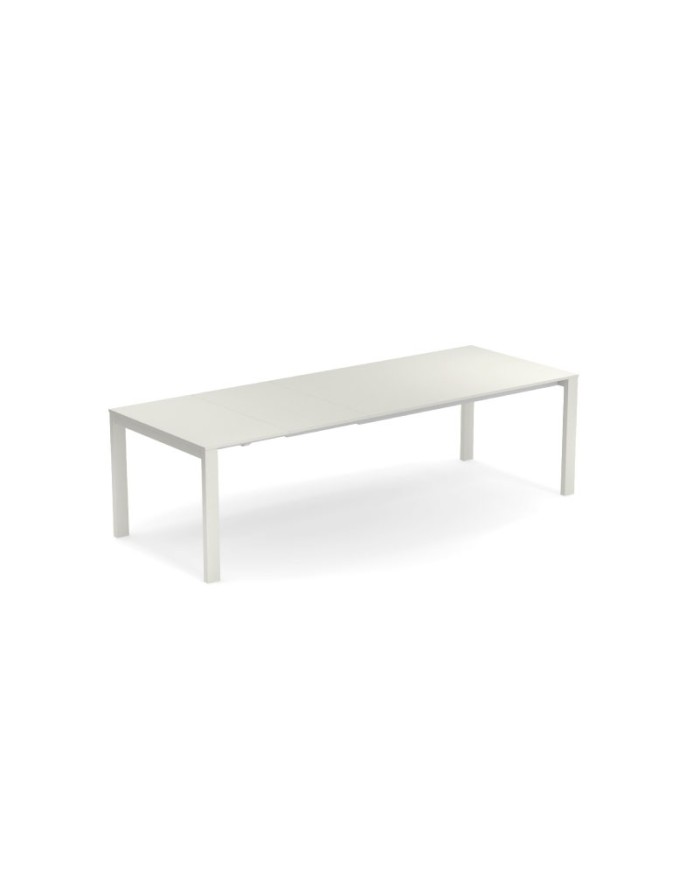 EMU Round Extendable table 100x160+54+54 cm white