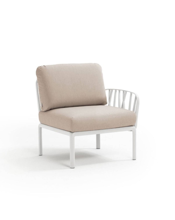 Nardi Komodo White Sunbrella® canvas garden armchair