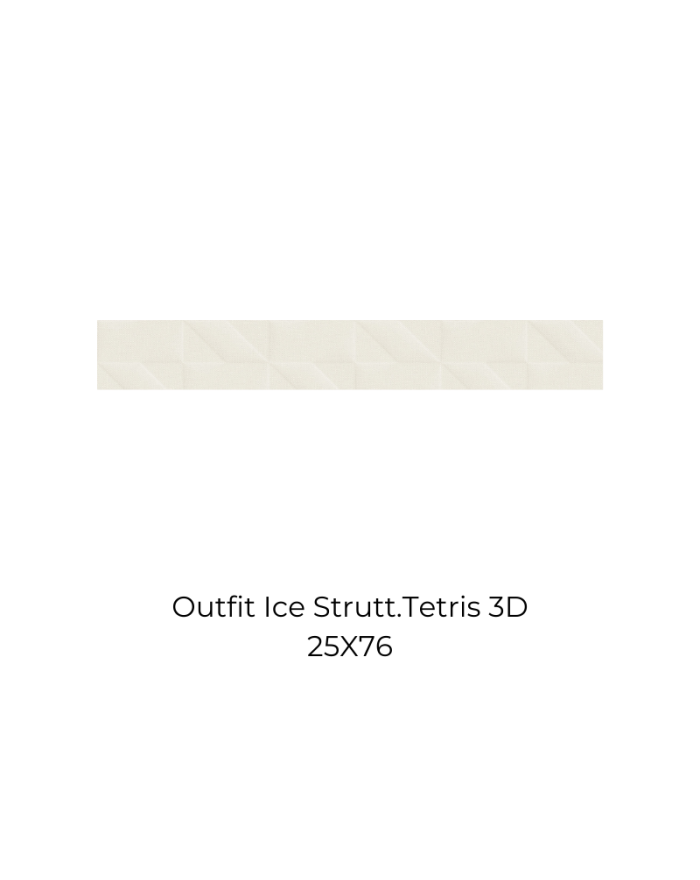 piastrella struttura ice tetris Marazzi Outfit 3D 25x76 cm M127