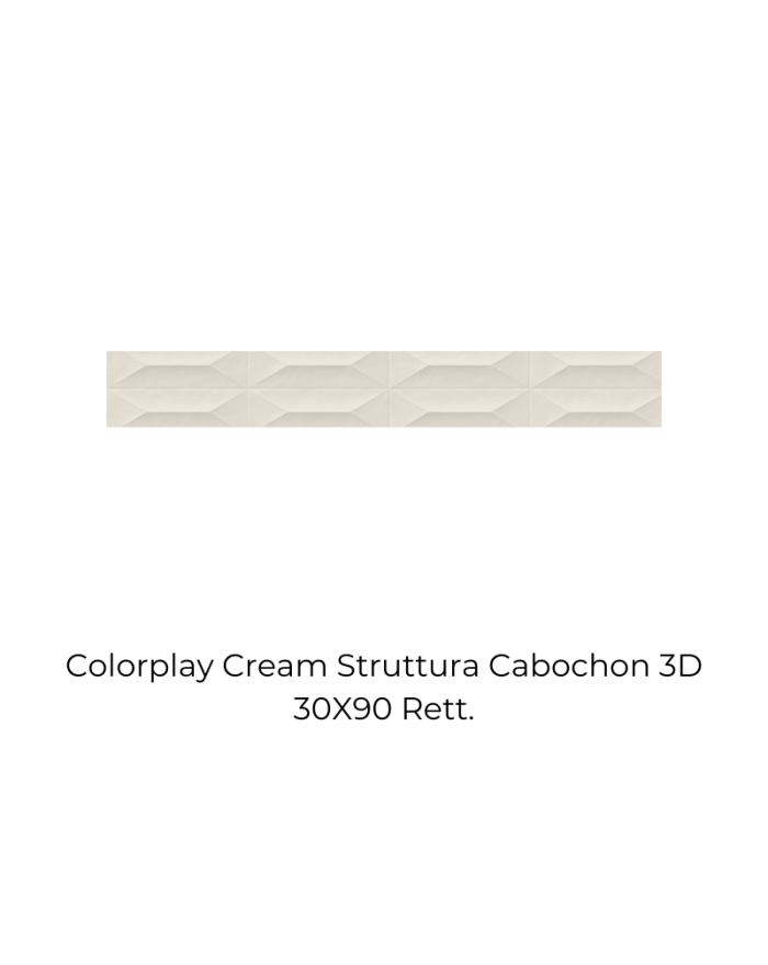 piastrella Marazzi Colorplay struttura cream cabochon 3D 30x90 cm M4KR