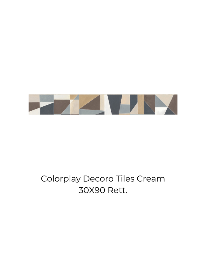 Marazzi Colorplay decorative tile cream tiles 30x90 cm