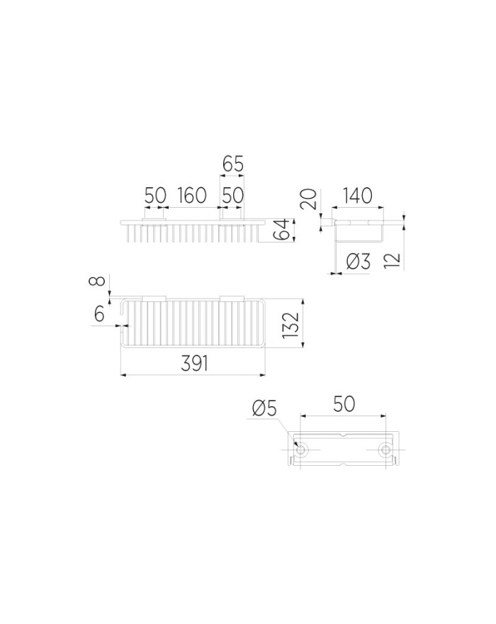 Maniglione di sicurezza INDA Hotellerie cromo 43 cm A0491TCR