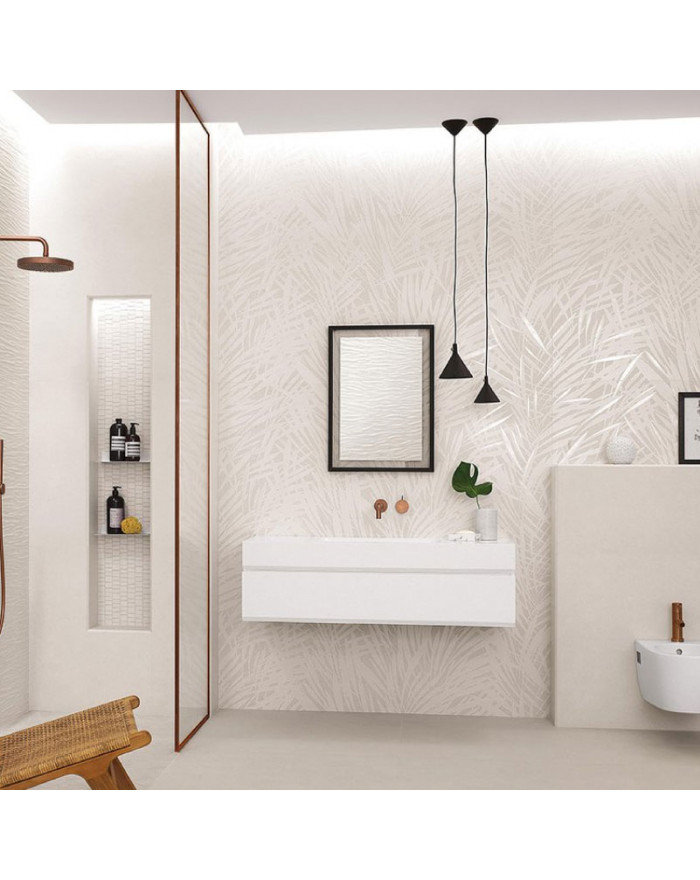 FAP Ceramiche Sheer White Tile 25x75 cm