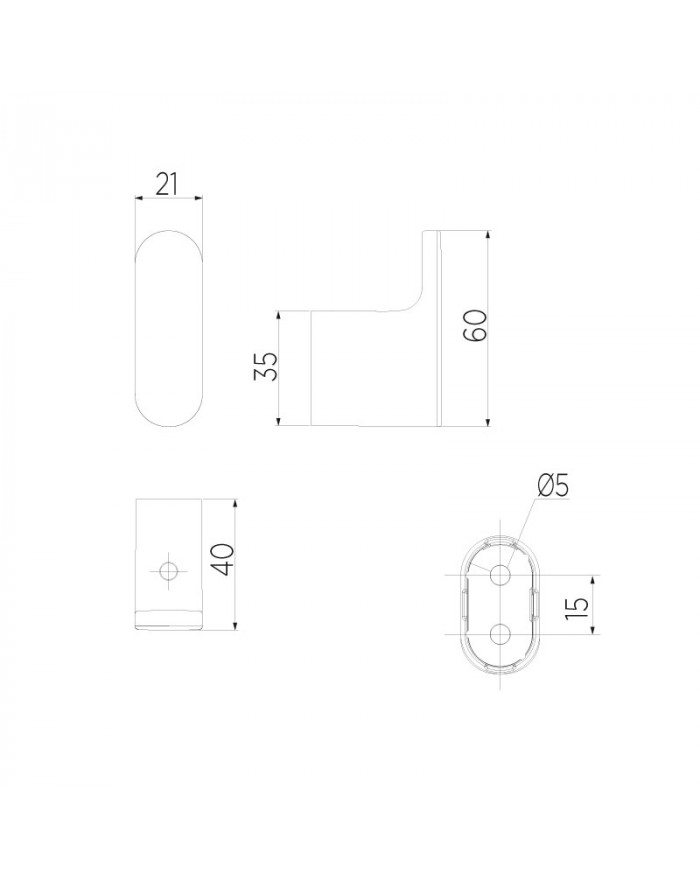 Mito Appendiabiti A Muro Cromo INDA A2020ACR