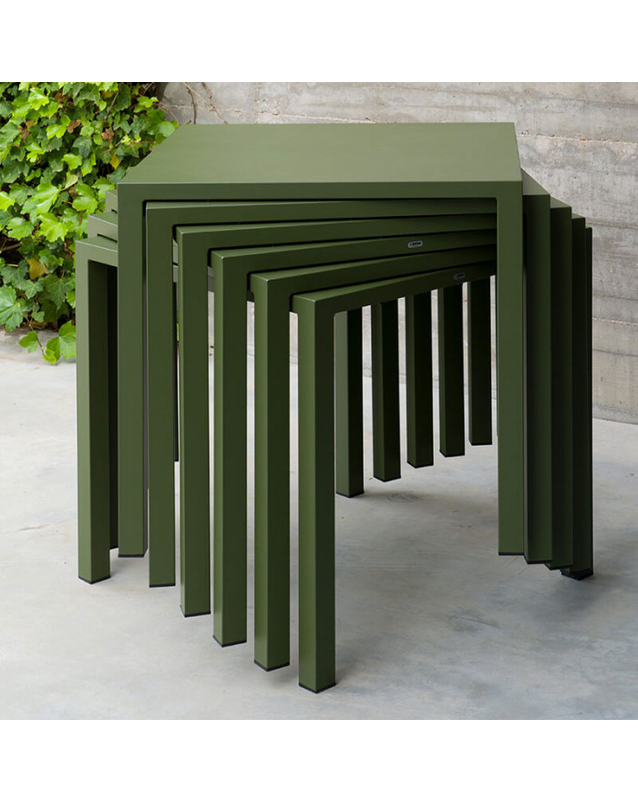 Nova Tavolo Quadrato 80x80 cm EMU Verde Militare 308571700