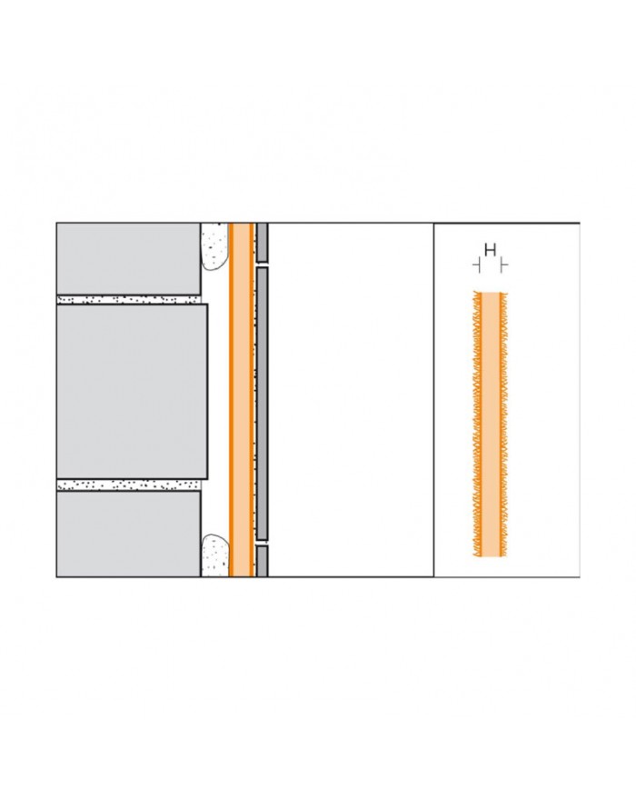 Pannello impermeabilizzante h 50 mm  Schluter KERDI-BOARD KB506252600