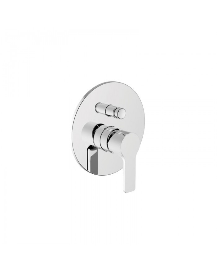 Teorema Good-Life Lever and disc with diverter for built-in bath and shower mixer 188 mm chrome