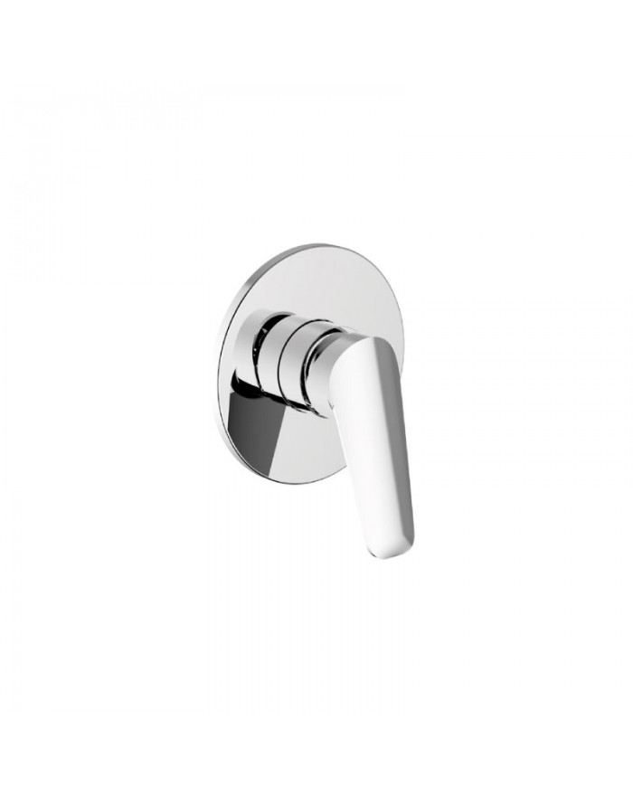 Slyce Teorema Plate and lever for chromed shower mixer