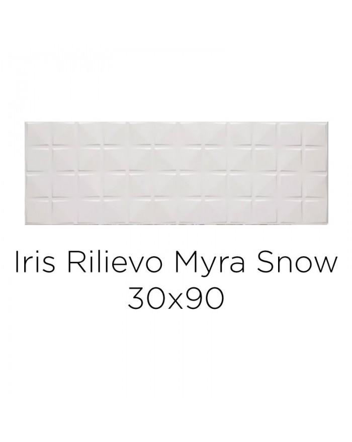 Navarti Iris White Body Tile 30x90 Myra Snow Relief