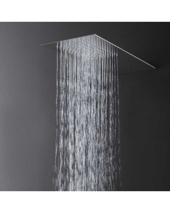 Antonio Lupi Lastra Two-way wall-mounted shower head 50x20 Satin Steel