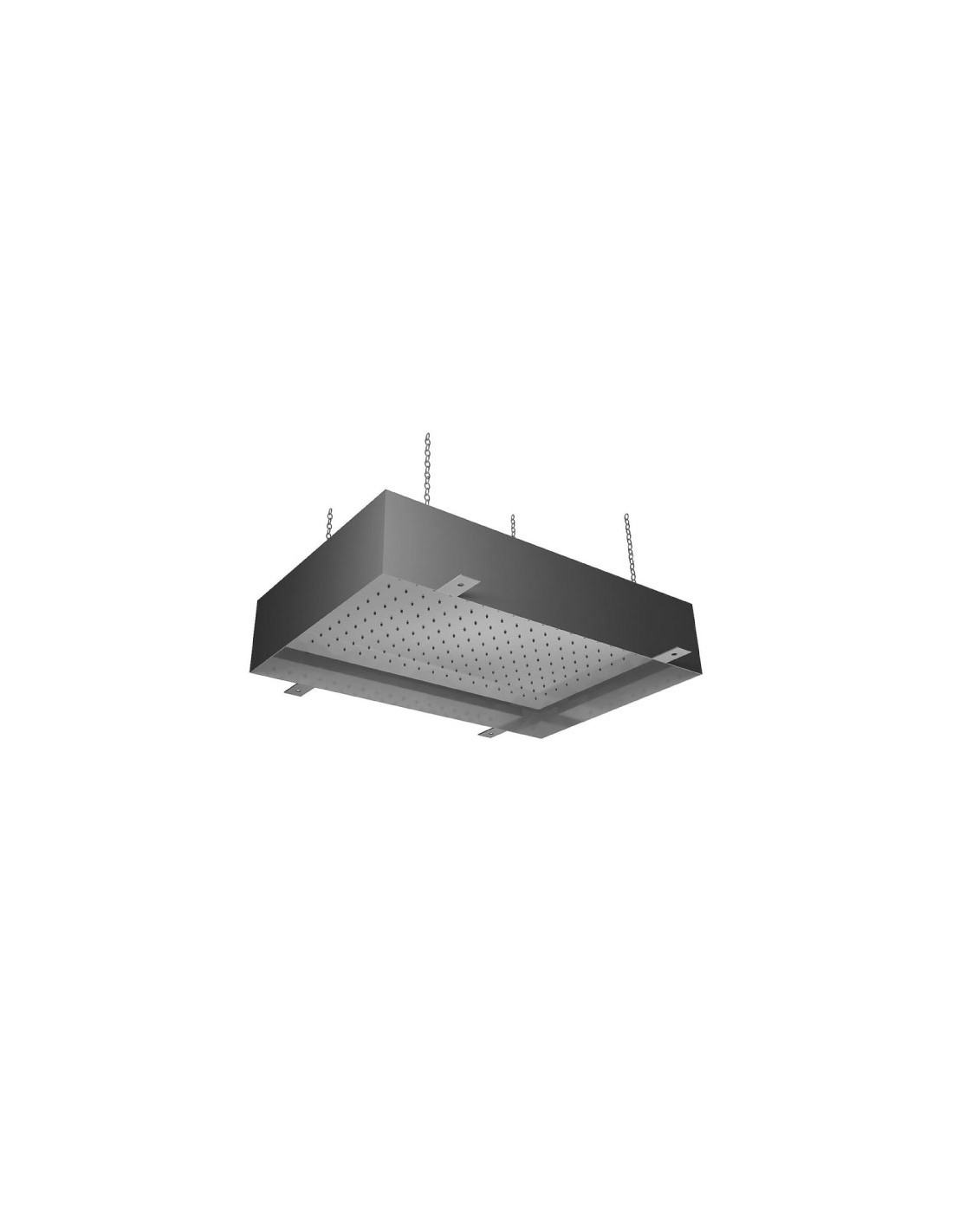 Antonio Lupi Meteo2 A Soffione a incasso a soffitto 52x35 Acciao Inox