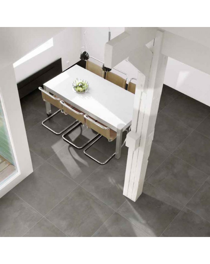 Emotion Piastrella in Grés Porcellanato 81X81 Dado Ceramica Rettificato Anthracite