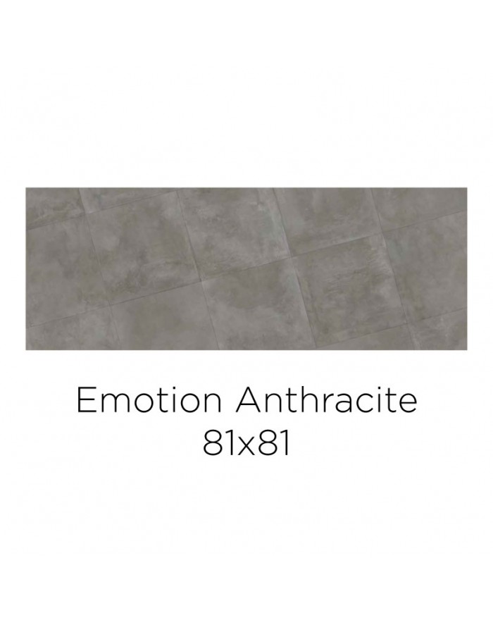 Emotion Piastrella in Grés Porcellanato 81X81 Rettificato Anthracite Dado Ceramica EMT054