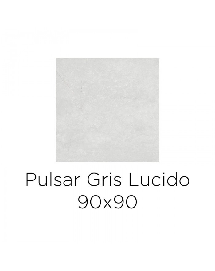 Navarti Pulsar Porcelain stoneware tile 90x90 cm glossy gray RTT