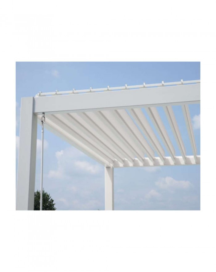 Moia Arizona Pergola 3x4 m in white aluminum