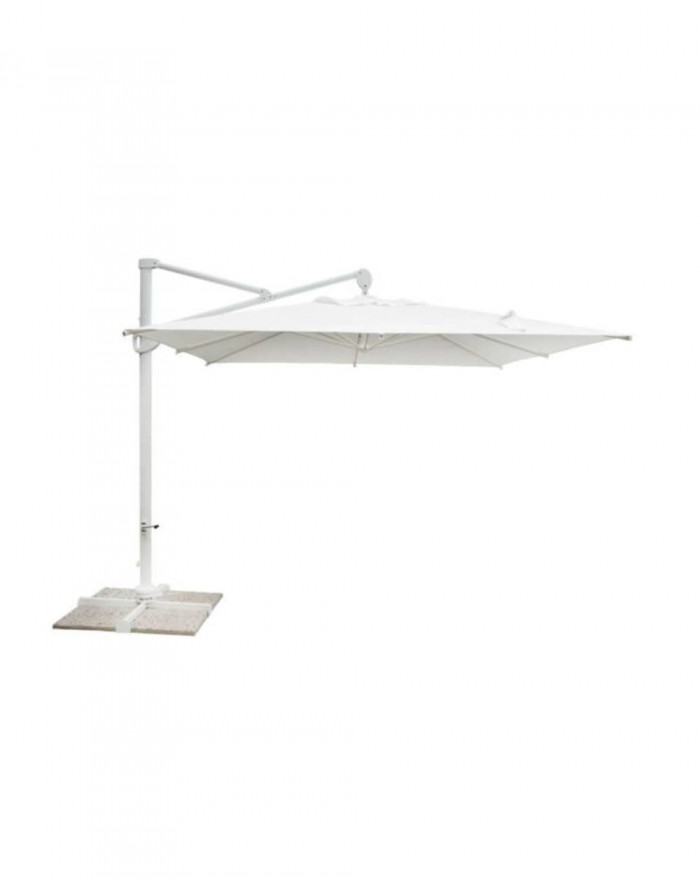 Moia 3x3 platinum garden umbrella with white shaft