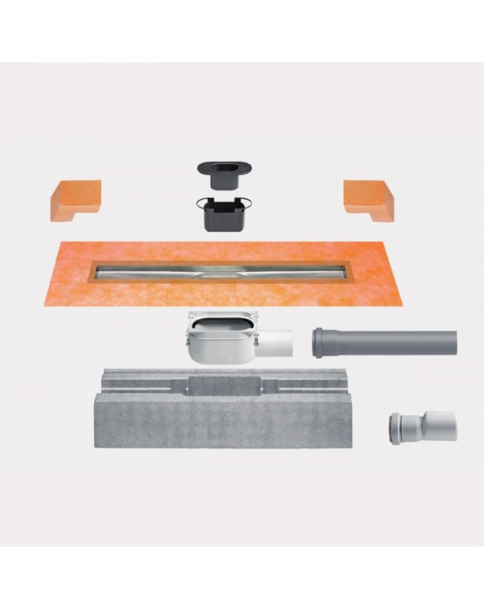 Schlüter KERDI-LINE-H Channel with horizontal outlet KLH-40-GE-100