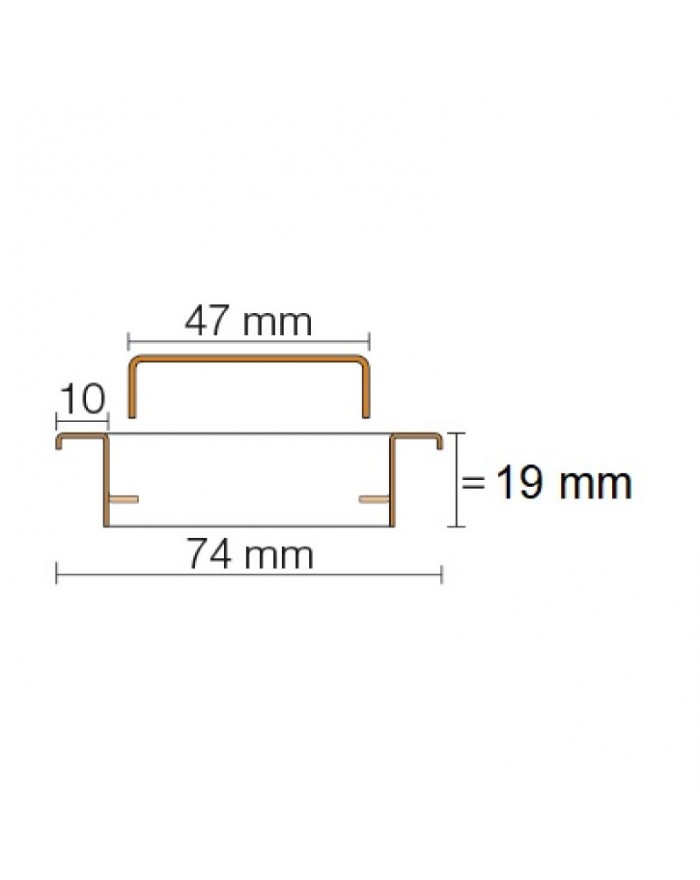 KERDI-LINE-A Griglia decorativa per docce a filo pavimento Schlüter KLA-19-EB-80