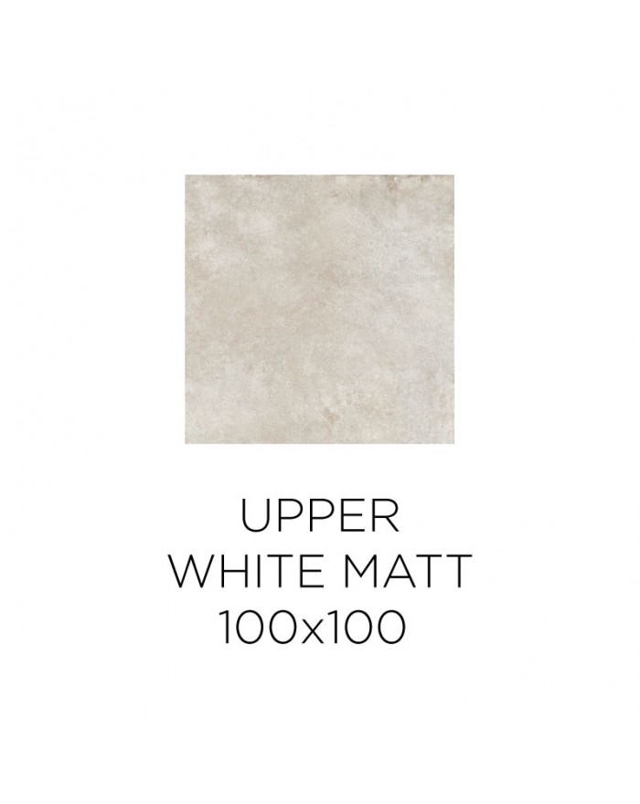 Alaplana Upper Tile 100x100 cm Slipstop White Mate RTT