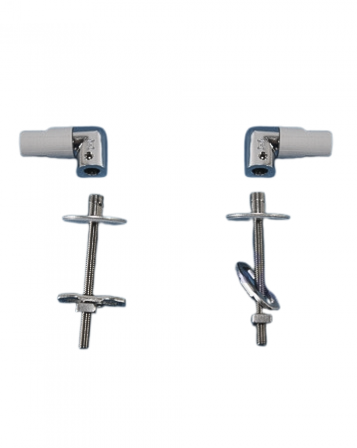 Ceramica Cielo Cubika Chrome hinge kit for toilet seat