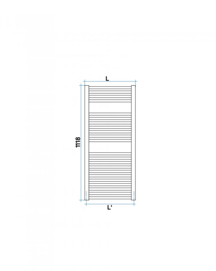 IRSAP ARES Radiator 1118x580 mm white