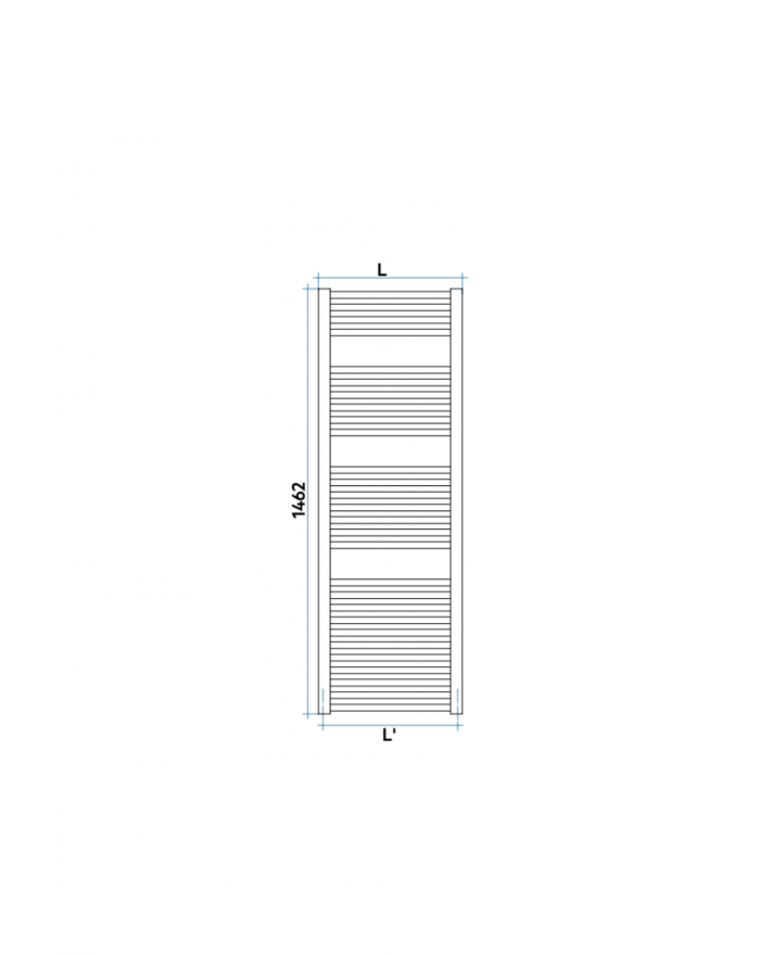 IRSAP ARES Radiator 1462x580 mm chromed