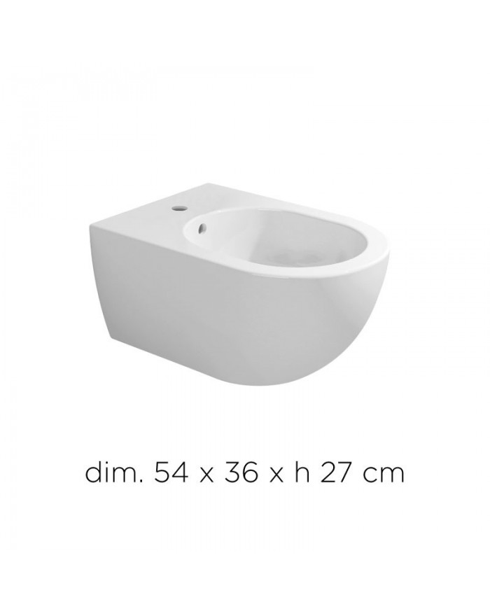 Ceramica Flaminia Serie App vaso e bidet sospeso con copriwater slim bianco