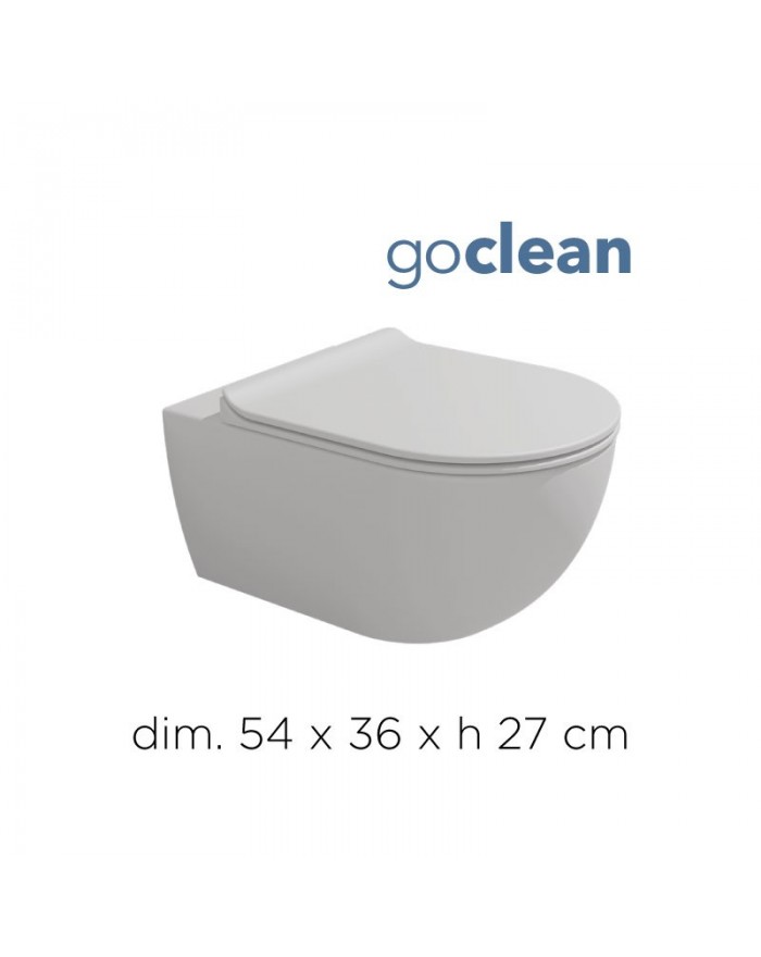 Ceramica Flaminia Serie App vaso e bidet sospeso con copriwater slim latte