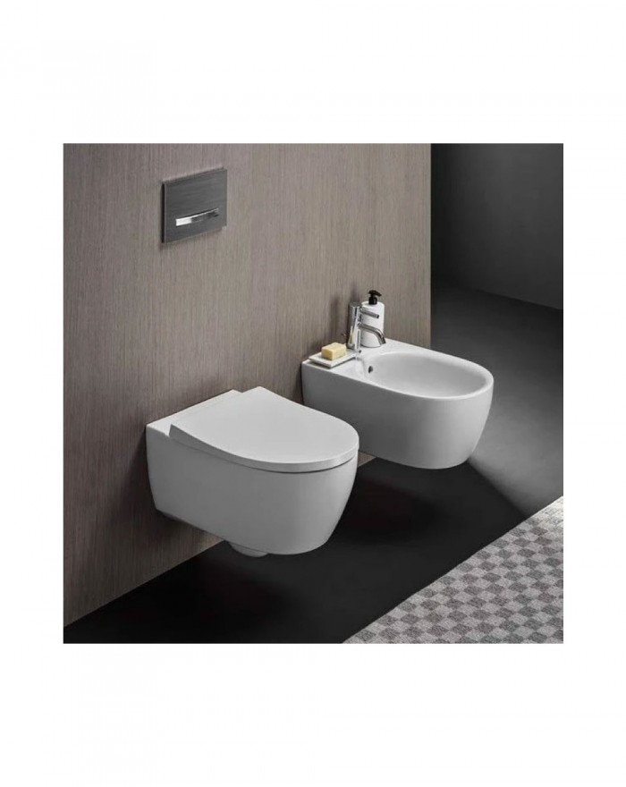 copy of Ceramica Cielo Cubika White toilet seat