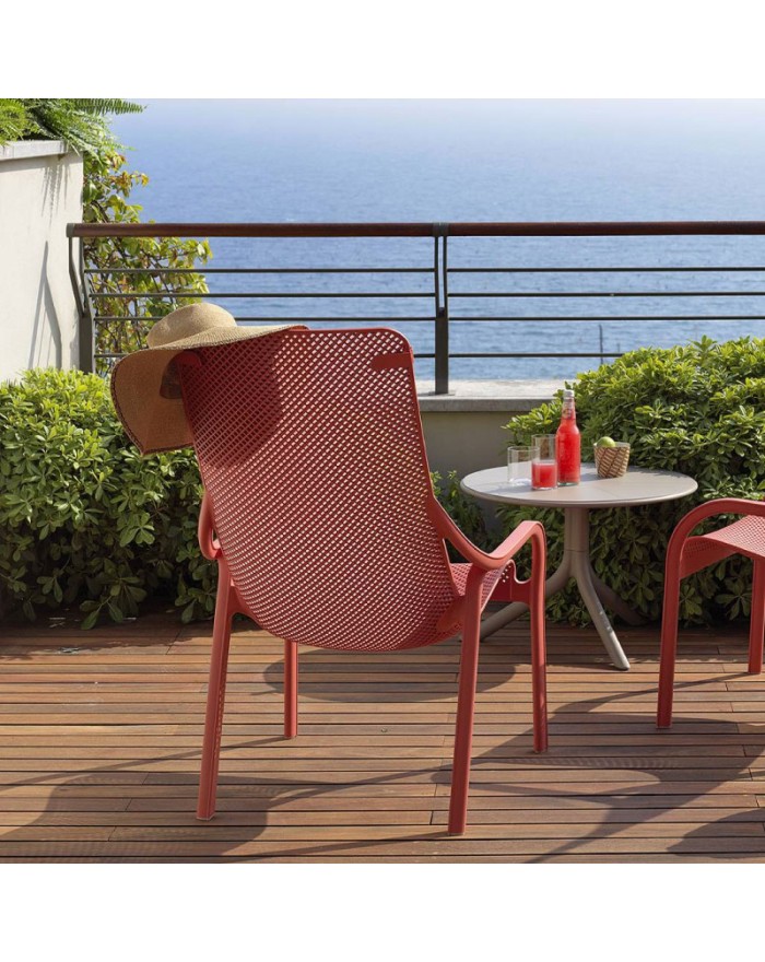 Nardi Net Lounge Coral outdoor armchair