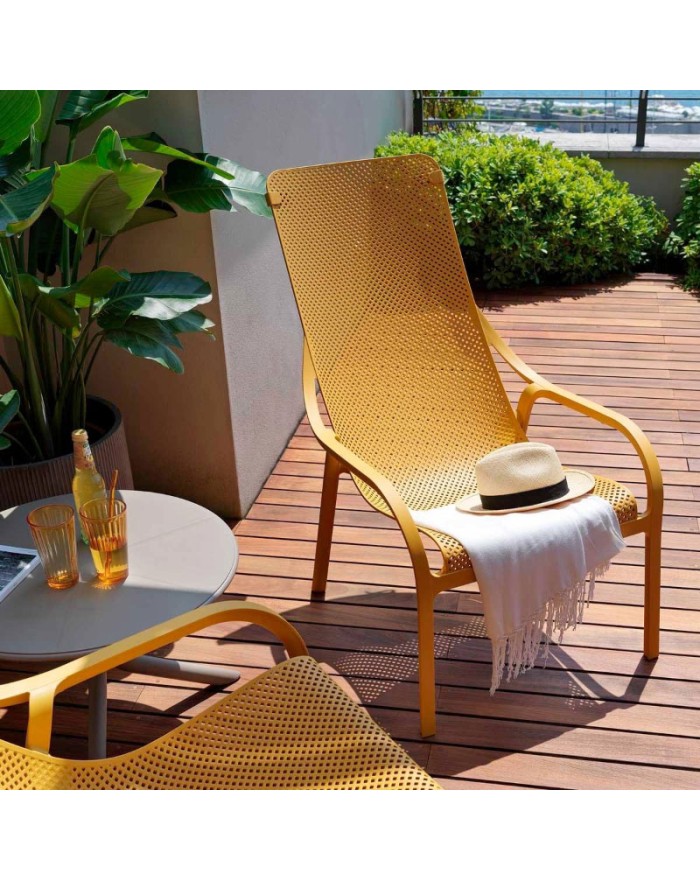 Nardi Net Lounge Mustard outdoor armchair