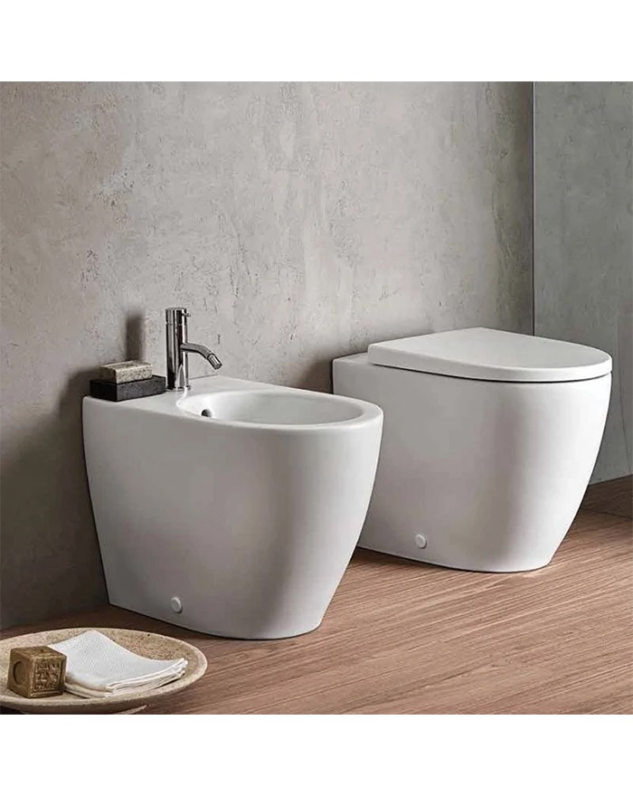 copy of Geberit Icon Rimfree® wall hung washdown toilet set with soft close seat