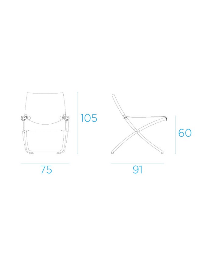 copy of EMU Snooze Deck chair matt white - ice