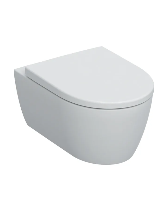 Set WC sospeso a cacciata Rimfree® con sedile a chiusura rallentata Geberit Icon 22 bianco 501.663.00.1