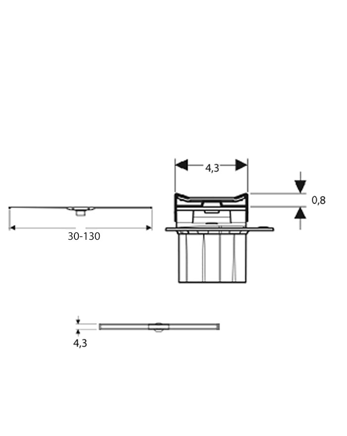 copy of Geberit CleanLine60 Floor-standing shower channel