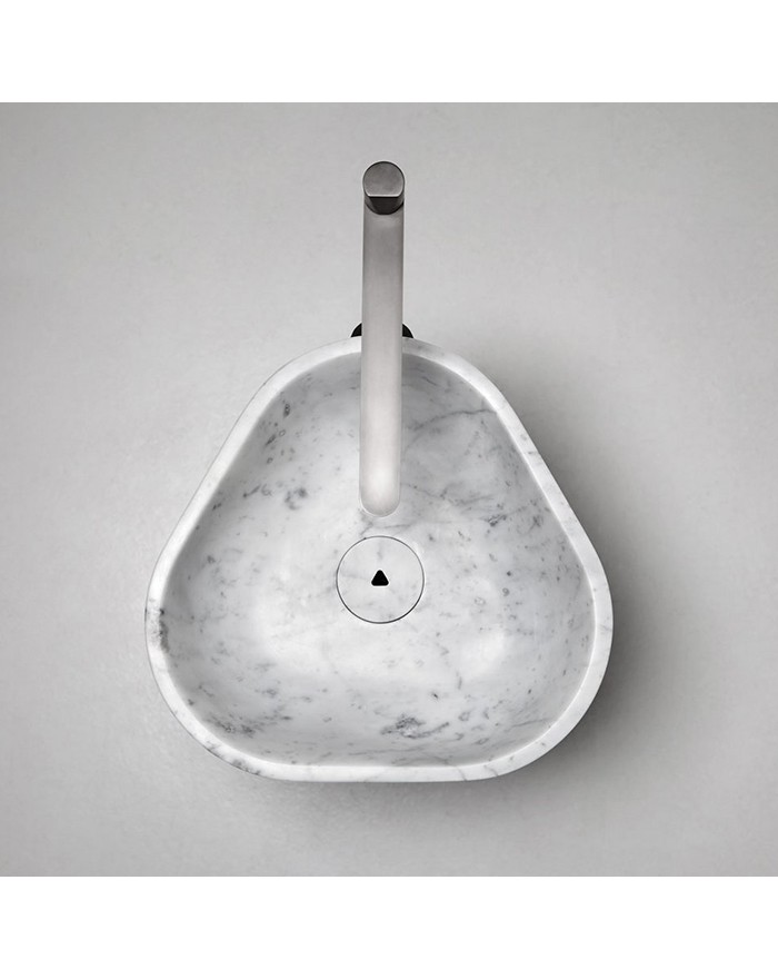 Vortice Antonio Lupi Lavabo a terra 85x49,5x52 cm in marmo Bianco Carrara