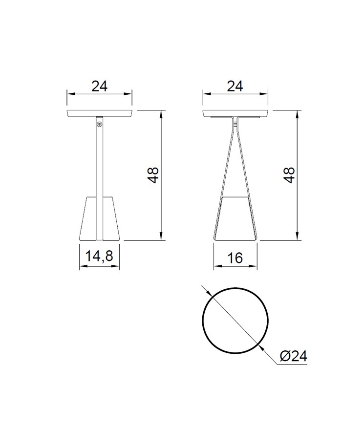 copy of Antonio Lupi Micro Siphon with waste for washbasin and bidet Polished Chrome Brass