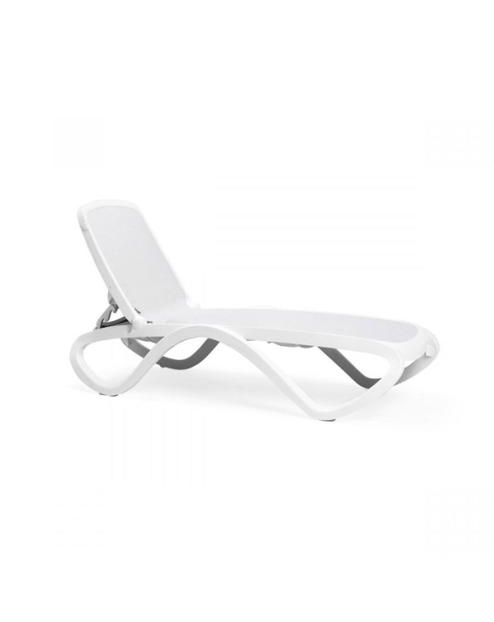 Nardi Omega White sun lounger