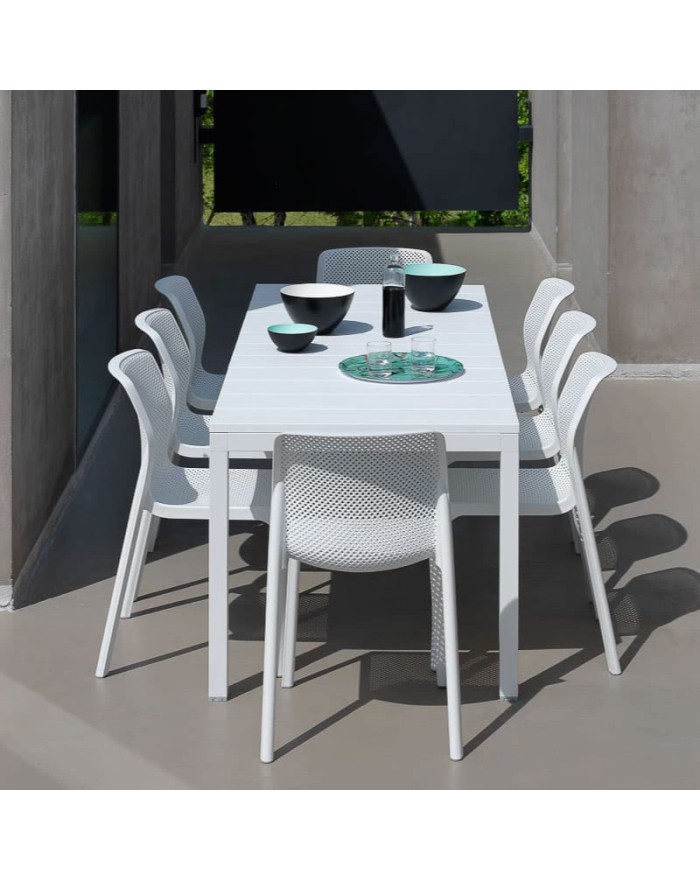 Nardi Rio 140 Ext. White extendable table