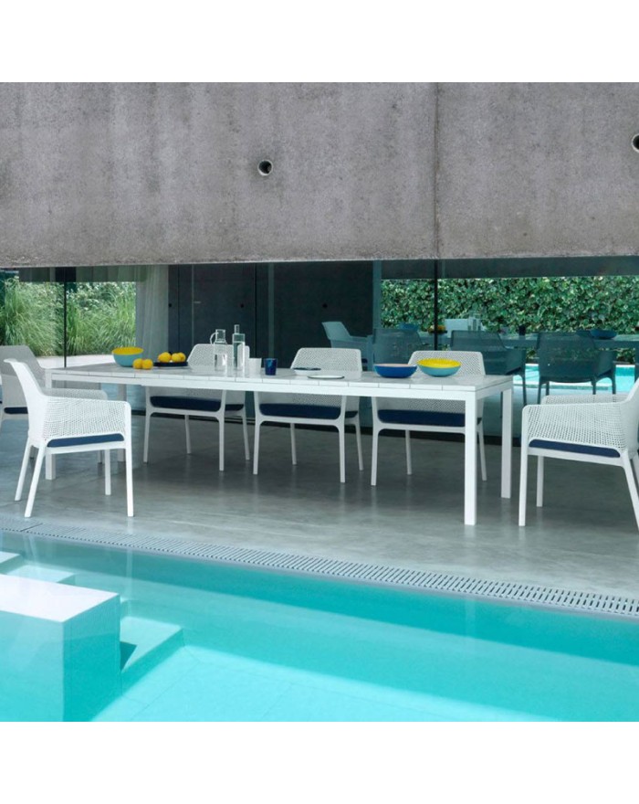 Nardi Rio 210 Ext. White extendable table