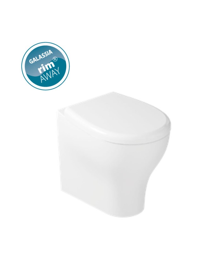 Eden Galassia free-standing toilet 53x36 cm white