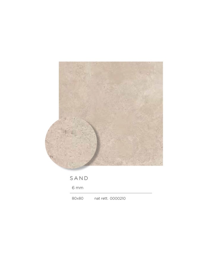 ABK Alpes Wide Tile 80x80 cm sand