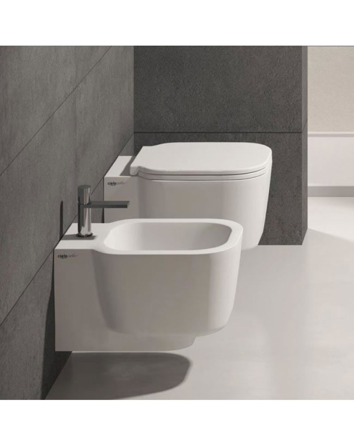 Ceramica Cielo Cubika White toilet seat