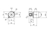 Teorema Parte incasso miscelatore doccia 1 via