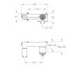 FIR parte incasso miscelatore lavabo a parete Easy Design DX