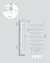 Antrax Rabbit 13 scaldasalviette 105x48 cm bianco opaco bagno