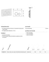 Placca Geberit Sigma40 Round nero opaco acciaio inox